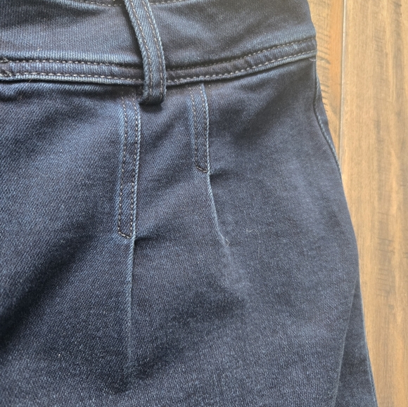 Paige Anessa Wide Leg High Rise Cropped Pleated Jeans - Picture 6 of 11